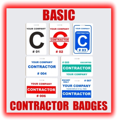 basic contractor badges examples
