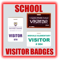 school visitor badges and school visitor pass graphic button