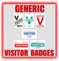 generic visitor badges graphic button