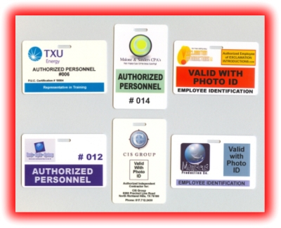 examples of specialty badges and authorized personnel badges